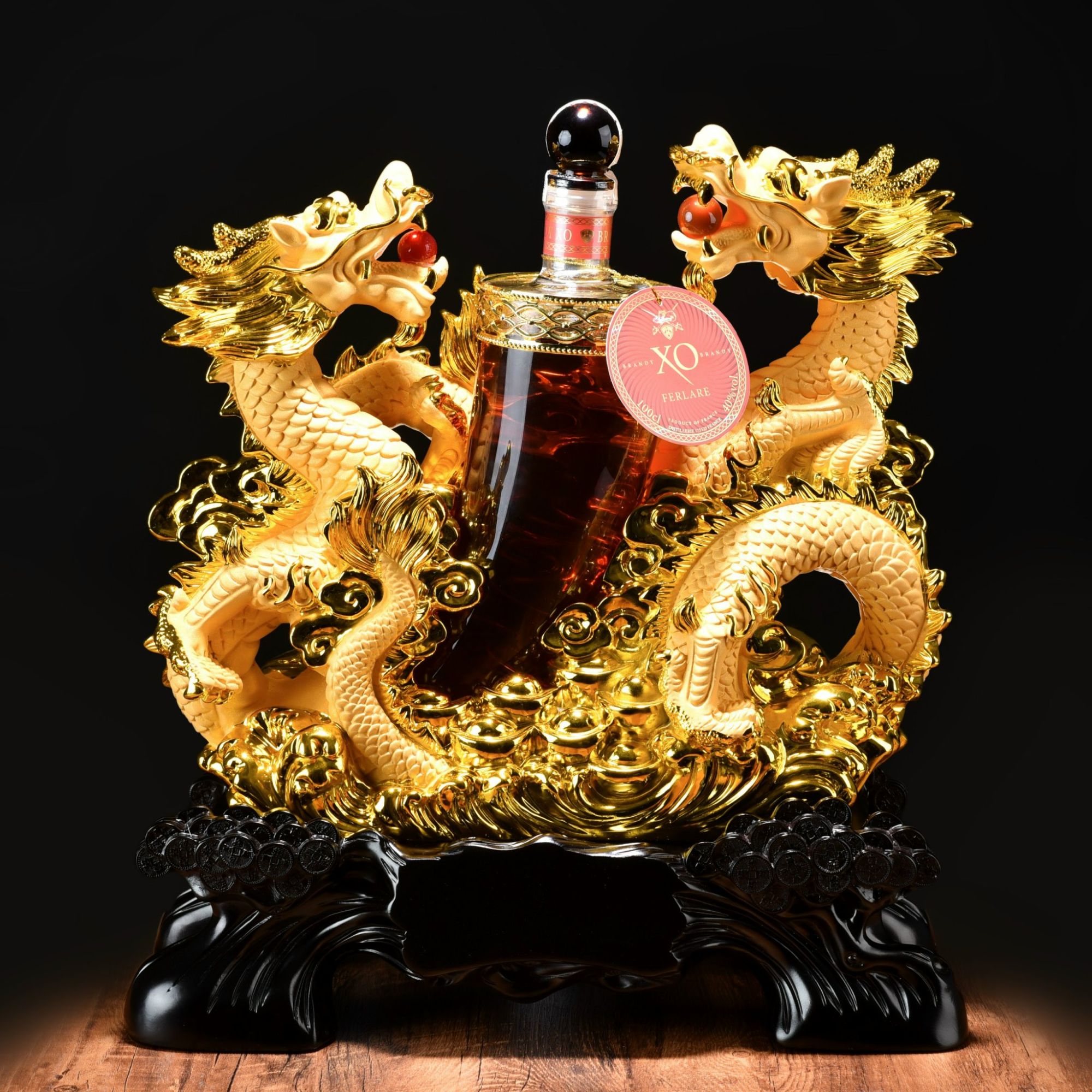 Rượu XO Brandy - Kệ Rượu Song Long Châu Tửu