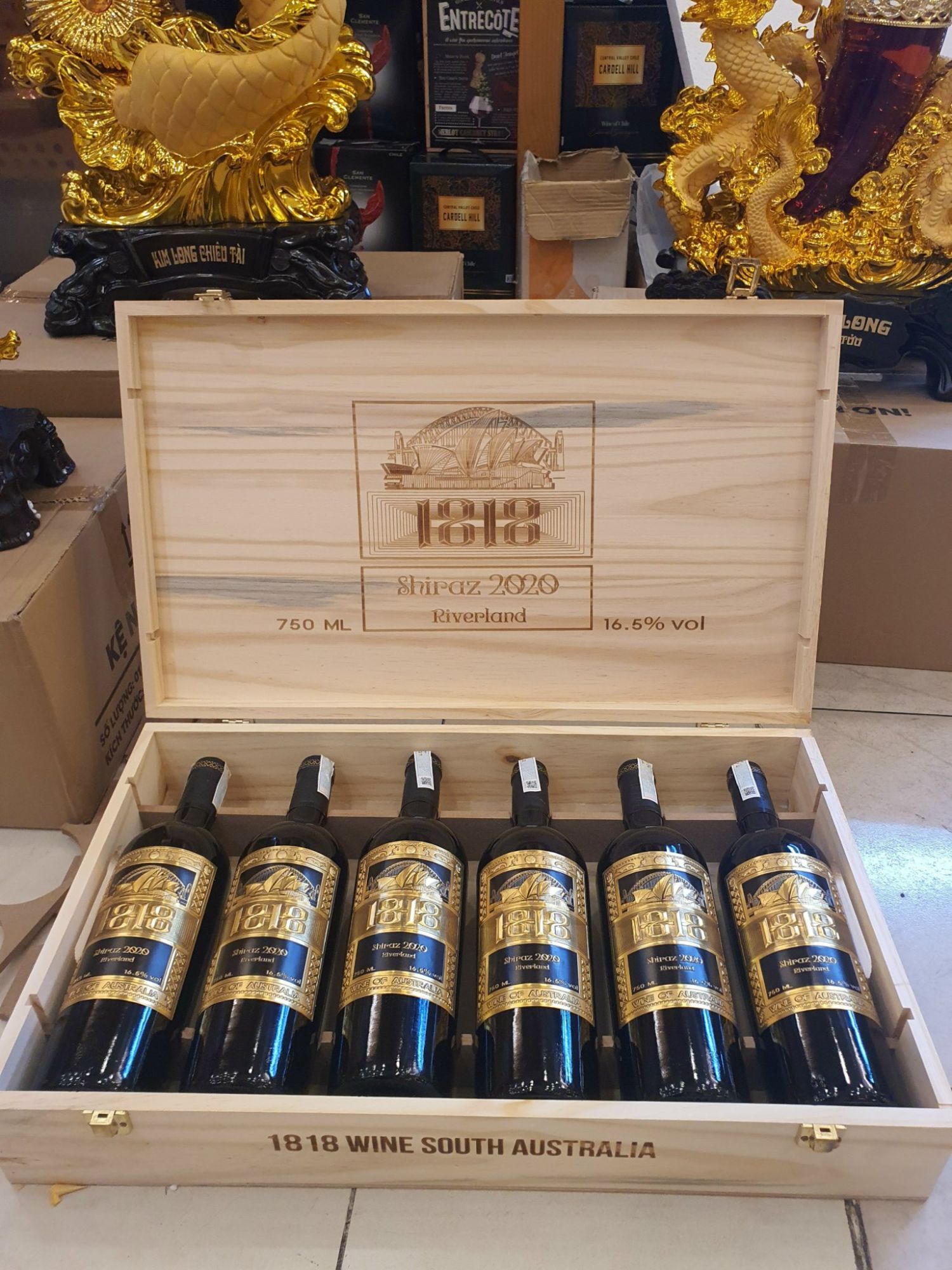 Combo Rượu Vang Úc - 1818 Riverland Shiraz